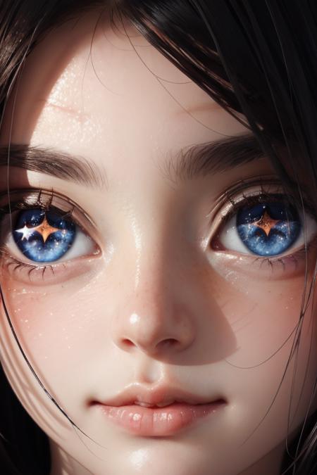 Star Shaped Pupils - Closeup