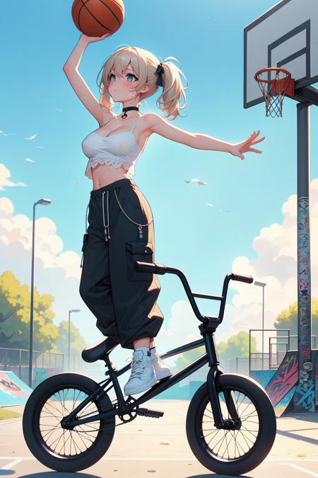 girl like basketball bmxbike