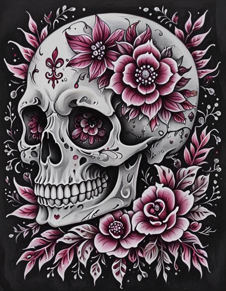 Gothic Pink Floral