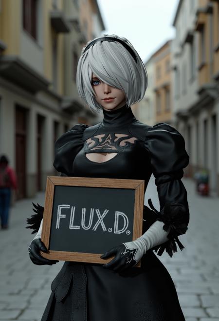 [FLUX.1 D&XL&1.5] 2B (‎YoRHa No.2 Type B) Nier:Automata版本Flux.1 D Alpha 0.5 (ID: 755838)