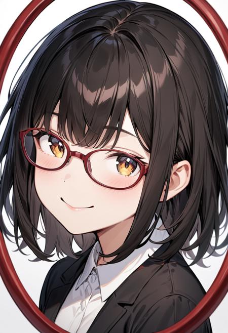oval cell frame glasses SDXL