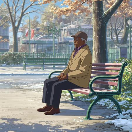 'Your Name (Makoto Shinkai)' - [STYLE] [LORA] [FLUX] - spectrum_0008 by 'AI_Characters'