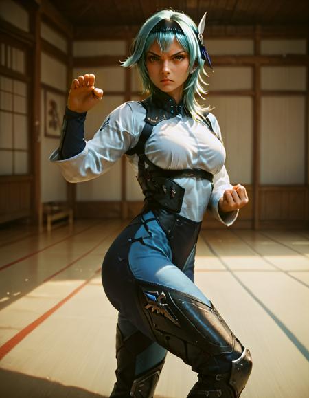 Martial poses