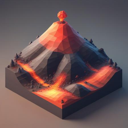 Isometric low poly XL