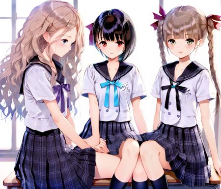 Blue reflection main characters.