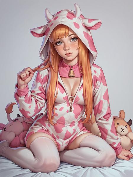 Pink Cow Onesie