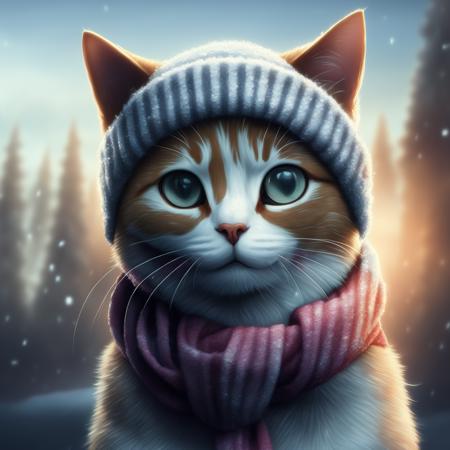 winter-cat-embeddings-sd-v2-1