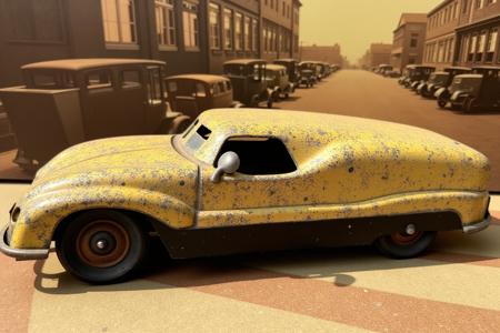 Pressed Steel Toy Vintage Vehicle LoRA