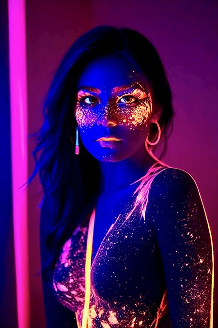 Blacklight Makeup — SDXL LoRA