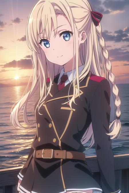 Wilhelmina Braunschweig Ingenohl Friedeburg (ヴィルヘルミーナ・ブラウンシュヴァイク・インゲノール・フリーデブルク) - High School Fleet (ハイスクール・フリート)版本anime s1 (ID: 258975)