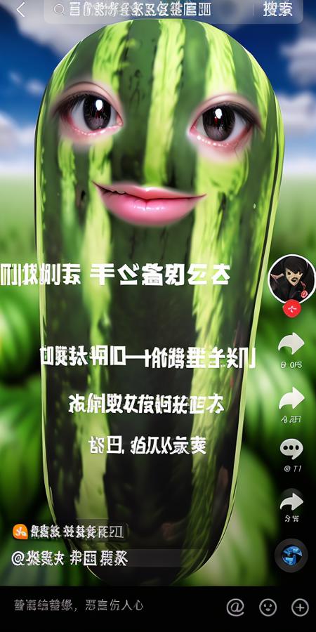 《家人们谁懂啊》西瓜条LoRA带抖音界面(Dinner_LoRA with a TikTok UI)版本v1.0 (ID: 41817)