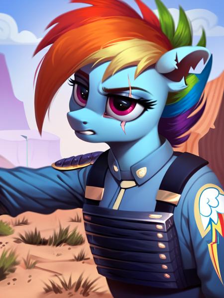 Rainbow Dash - Future War version