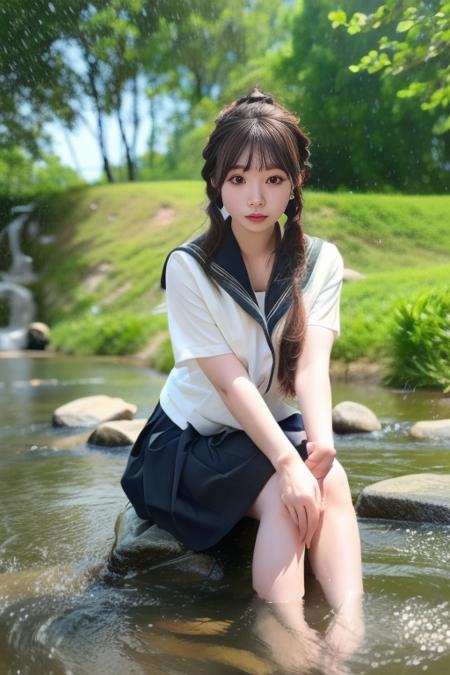 清凉一夏 水手服与水 serafuku and water