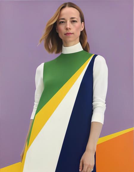 Abstract Lines Painting - Rita Letendre Style - SDXL 1.0