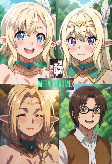 All four Sukebe Elf Tanbouki characters - Pony + Illustrious版本Pony (ID: 1056265)