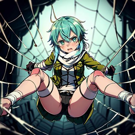sticky spider web