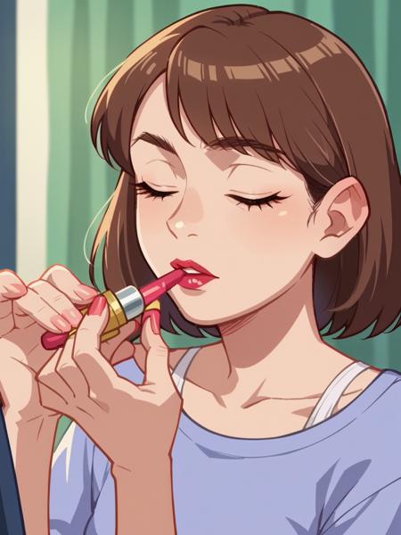 Applying Lipstick
