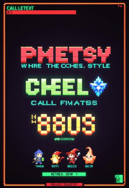 Teletext & Pixel Screens SDXL