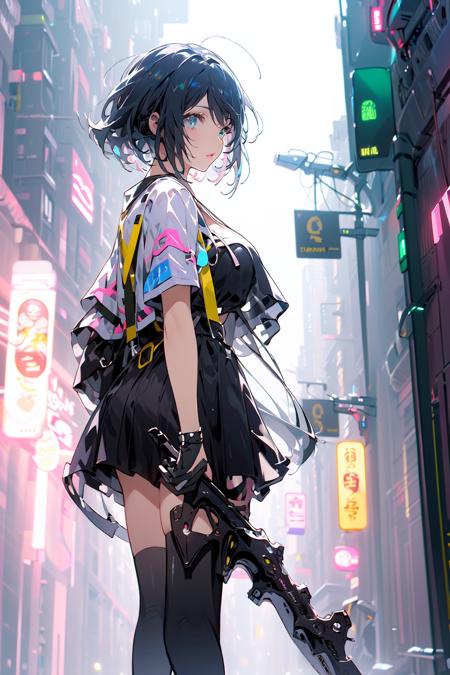 赛博girl/Cyberpunk girl/立绘 服设 人物 Lora