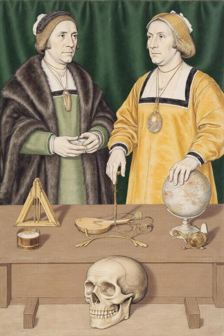 Tudor Portrait:  Hans Holbein the Younger Pencil Drawing Style