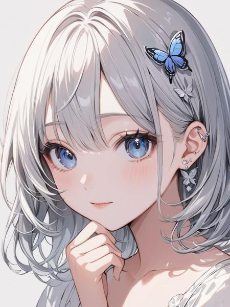 蝶ピアス/butterfly ear piercing