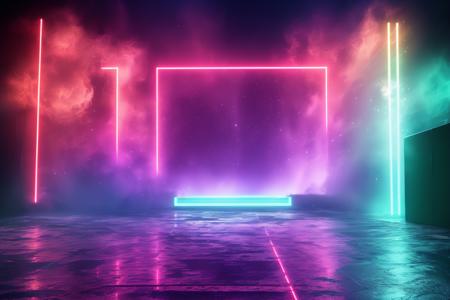 A stage background style