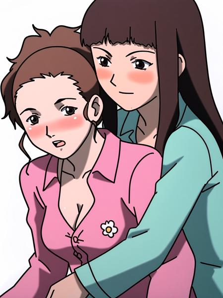 Reika Yamamoto (山本 レイカ) & Juri Kato (加藤 樹莉) Serial Experiments Lain (シリアルエクスペリメンツレイン)[PDXL Commission]