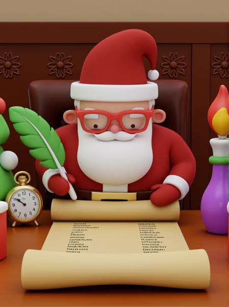 Little Practice Flux - 3D Clay Christmas Style