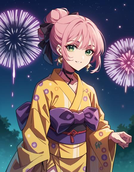 Pink Haired Girl - 『COLORs』【荒木哲郎×SawanoHiroyuki[nZk]：Hata Motohiro】 - COMMISSION