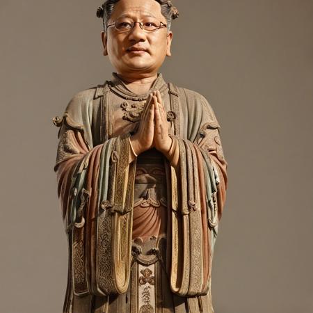 Ancient Chinese Temple Sculpture Style