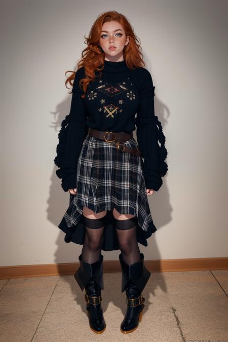 Grunge Plaid Skirt & Sweater版本v1.0 (ID: 369882)