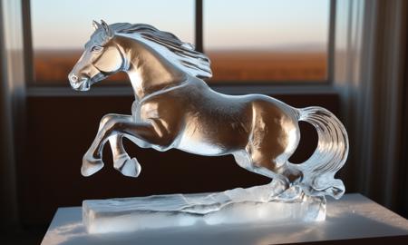 XL Realistic ice carving art style