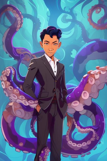 A Cthulhu and tentacle effect - tangbohu 30