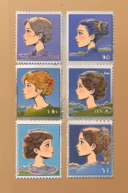 style of stamps 385