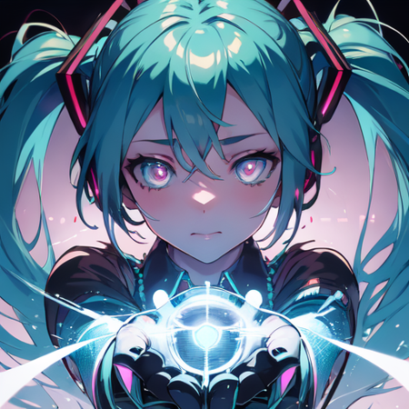 Hatsune Miku (with shiny eyes)