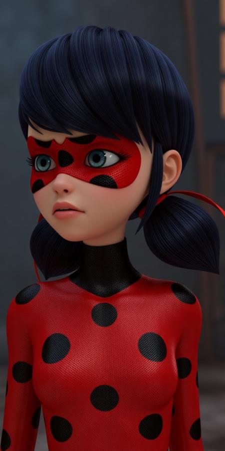 Marinette Dupain-Cheng, Ladybug, Miraculous. Different models and attires.版本Ladybug attire (Flux) (Flux)