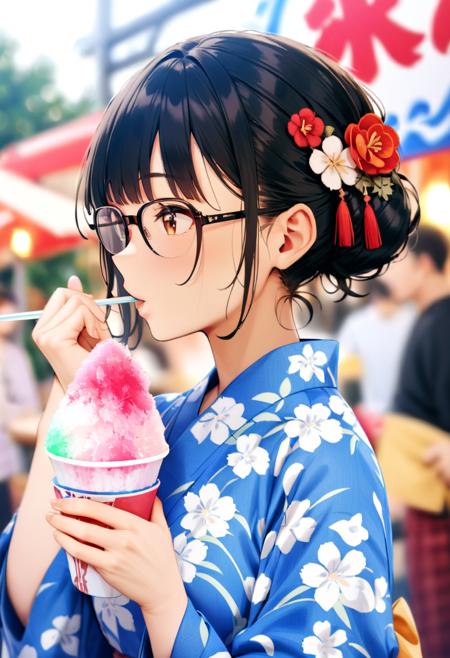 かき氷 shaved ice SDXL