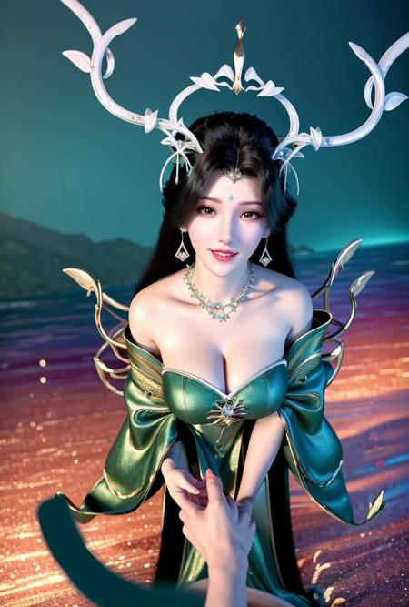 这个虚拟人有点像柳神[国漫女神系列] This virtual girl looks a bit like Liu Shen [Chinese comic goddess]