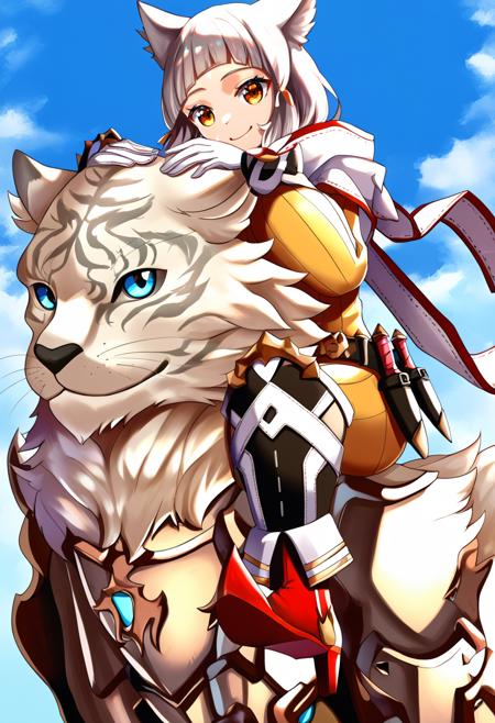Xenoblade Chronicles 2 - Nia and Dromarch (ニア &  ビャッコ) PonyXL