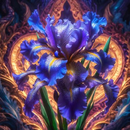 IrisHeavenlyBlue-3heartschasingtheDragon