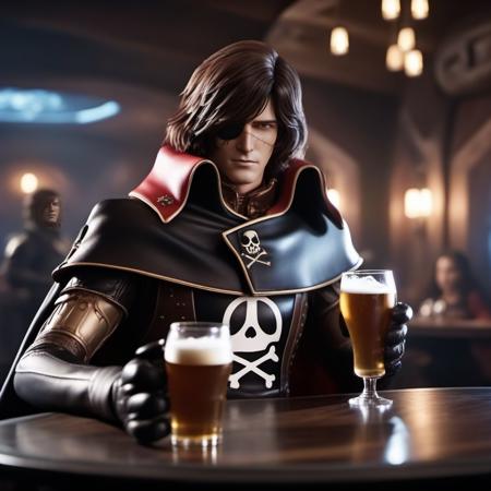 300 th LORA : Captain Harlock / Albator - SDXL (3D movie/anime)