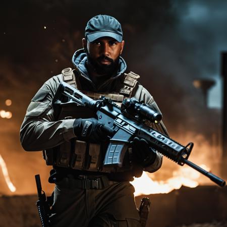 Battlefield + (2042) military cinematic style XL + F1D