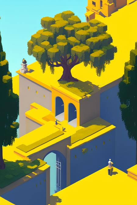 Monument Valley-ArtStyle LoRA