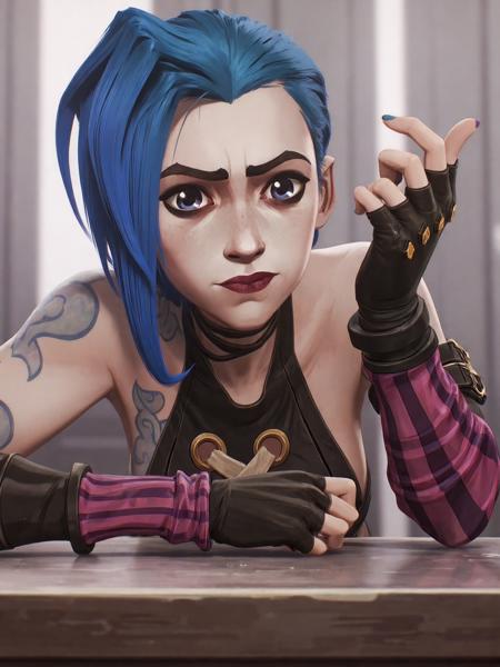 Jinx - Arcane (League of Legends) [FLUX] LoRA版本v5.0 (ID: 1011812)