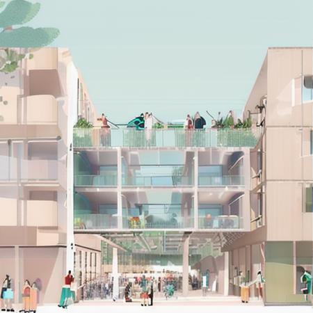 插画风建筑zarch_illustration