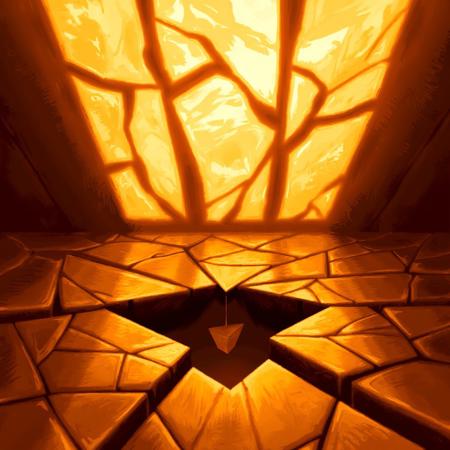 The Dig background art, Lucasarts game