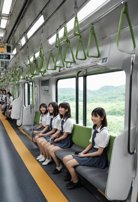 JR East E235 series / train interior