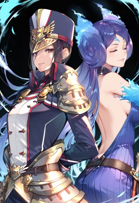 Xenoblade Chronicles 2 - Morag and Brighid (メレフ & カグツチ) PonyXL