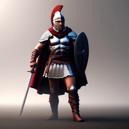 ancient Roman or Greek soldier