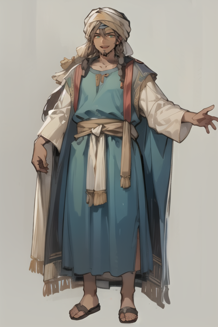 traditional Hebrew clothing (9rd century BC)